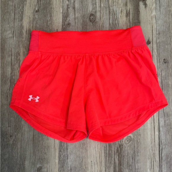 Under Armour Pants - Under Armour Women's Red/pink running Shorts size small